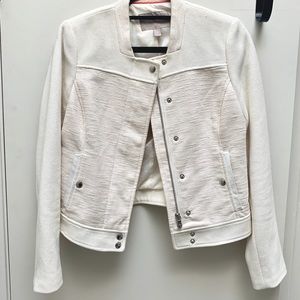 Textured white & cream Banana Republic jacket